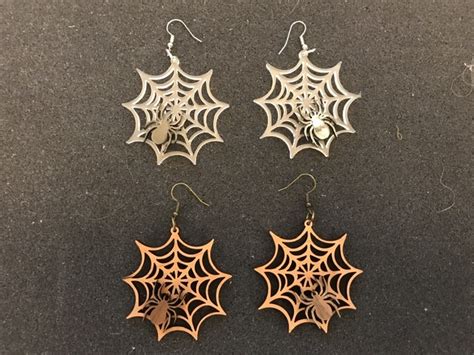 Spooky Earrings For Halloween Made On A Glowforge Glowforge Owners