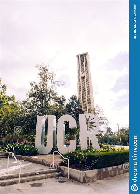 Campus Landscape Of University Of California Uc Riverside Editorial