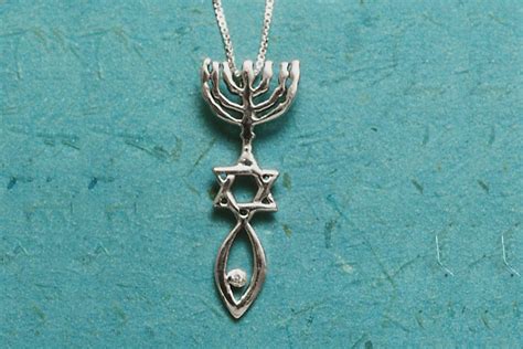 Messianic Seal Of Jerusalem Necklace Silver Messianic Seal Of Etsy
