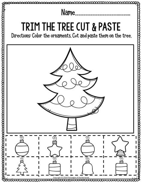 Free Printable Christmas Worksheets Preschool
