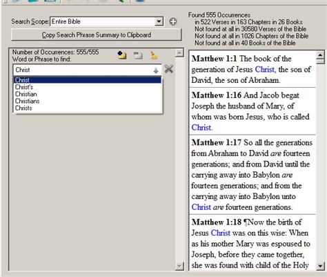 Gui Application To Search And Count The Pure King James Bible Banana
