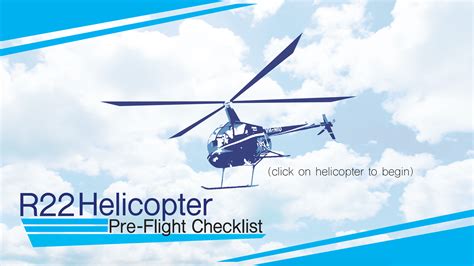 R22 Helicopter Preflight Checklist Helicopter Interactive