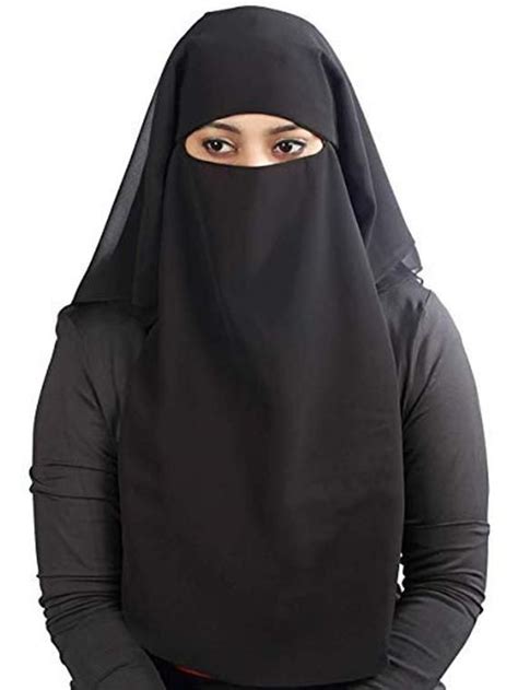 Layer Niqab Abaya Jilbab Khimar Burqa Head Scarf Face Cover Etsy In 2021 Face Veil Niqab Burqa
