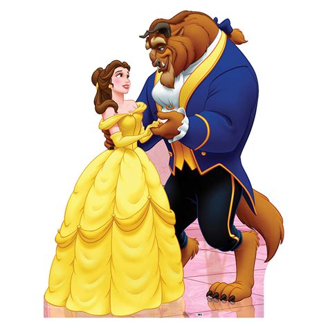 BELLE & BEAST Disney Beauty & the Beast CARDBOARD CUTOUT ...