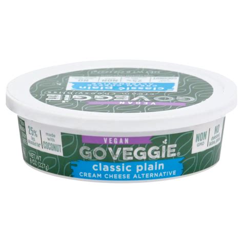 Go Veggie Vegan Classic Plain Cream Cheese Alternative Shop Cheese At