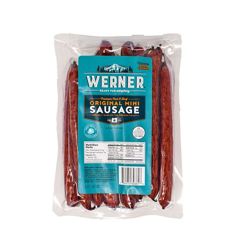 Original Mini Sausage Werner Gourmet Meat Snacks