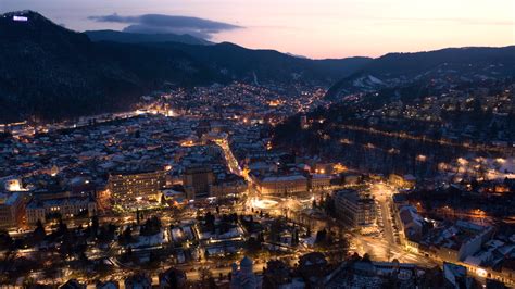 My Hometown Brasov Romania Right After Sunset Rdji