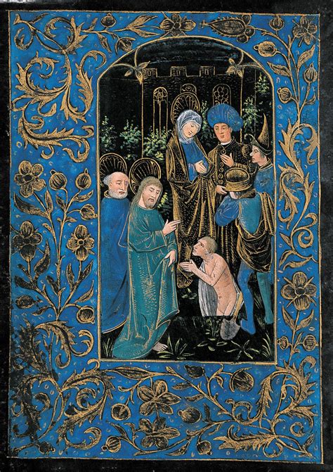Christ Miracle Of Raising Lazarus Book Of Hours Black Hours