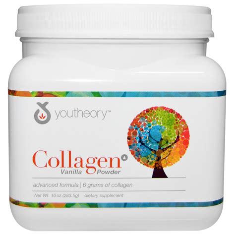 Youtheory Collagen Powder Advanced Formula, Vanilla - 10 oz - eVitamins.com