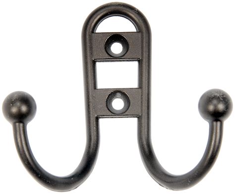 Mainstays Double Hook Bronze Hook 3 Pack Mounting Hardware Included