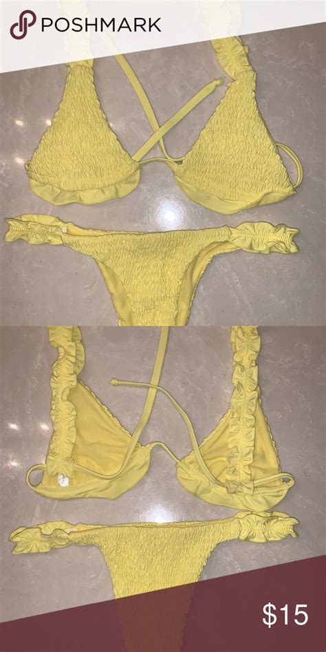 Yellow Bikini In Yellow Bikini Bikinis Bikini Fashion