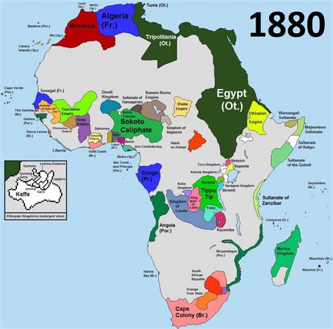 Africa Before Partition 1880 Vivid Maps