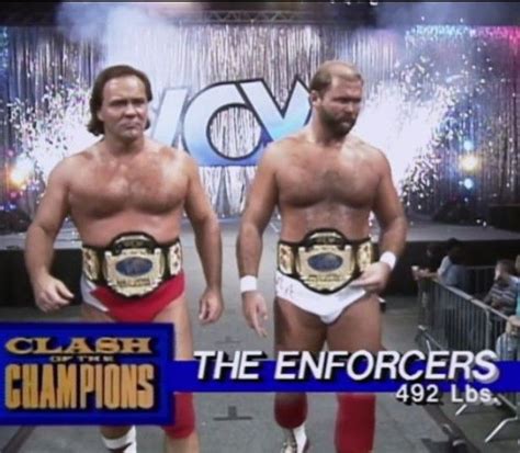 Wcw World Tag Team Champions The Enforcers Arn Anderson And Larry Z