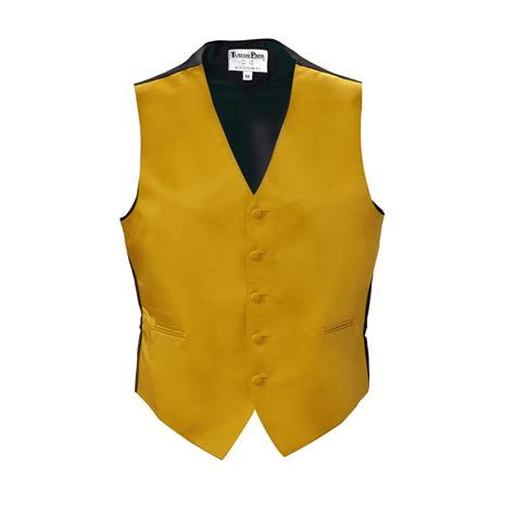 Umo lorenzo formal wear mens black formal vest size xl. Gold Tuxedo Vest Mens Satin with Bow Tie or Tie - Wedding ...
