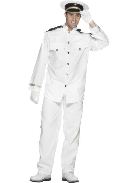 Adult Sexy Navy Sea Captain Uniform Mens Fancy Dress Stag Party Costume Outfit Ebay