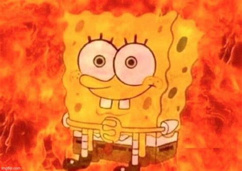 Bob Esponja On Fire Blank Template Imgflip Hot Sex Picture