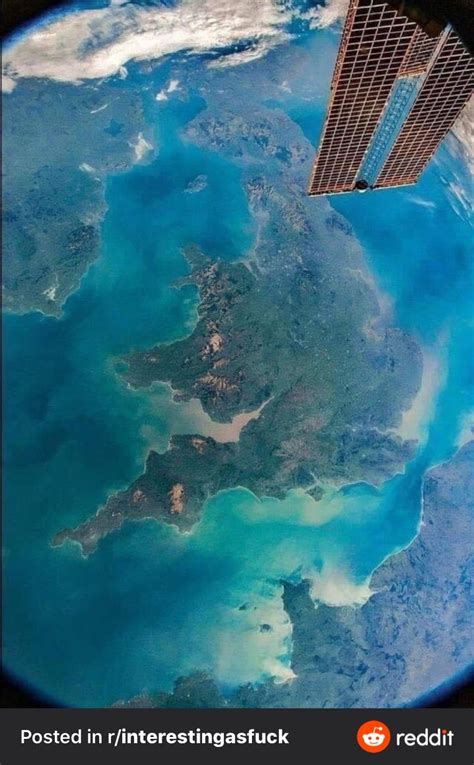 Wales From Space Taken From The International Space Station Rwales