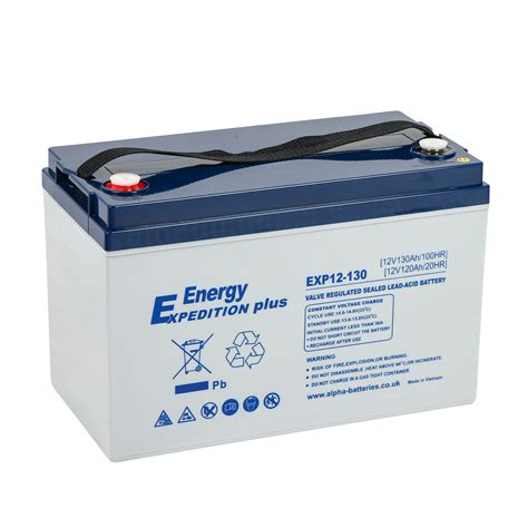 12v 130ah Expedition Plus Deep Cycle Agm Leisure Battery Exp12 130
