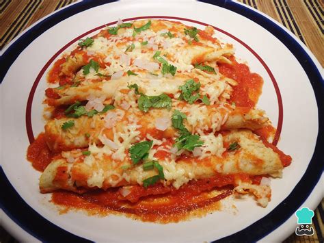 Enchiladas Rojas De Queso Al Horno Fácil