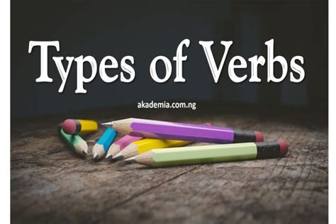 Different Types Of Verbs With Examples Slideshare