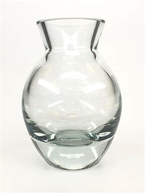 Lot Mouth Blown Romania Clear Glass Vase