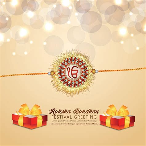 Vector Illustration Of Happy Raksha Bandhan Invitation Greeting Card