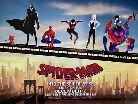 Original Spider Man Into The Spider Verse Movie Poster
