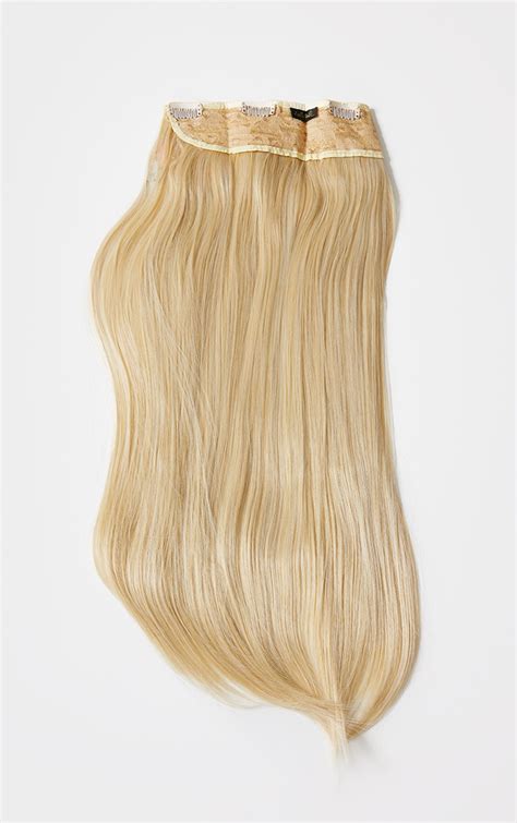 Lullabellz Extension cheveux lisses épais pièce 61 cm clips Light