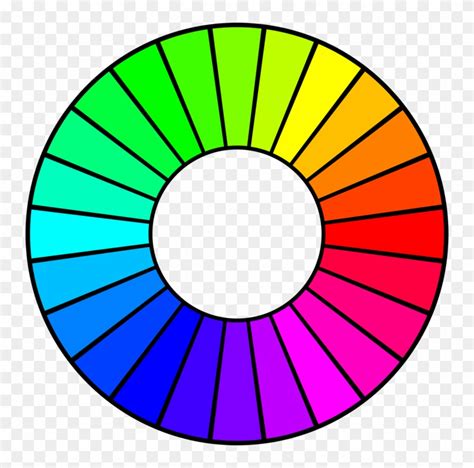 Color Wheel Drawing Hue Tertiary Color Clip Art Color Wheel Hd Png