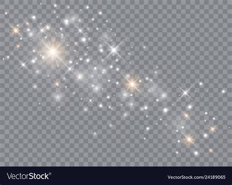 Sparks Glitter Special Light Effect Sparkles On Vector Image