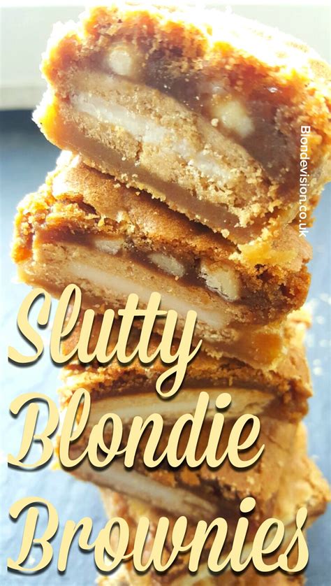 Slutty Blondie Brownies Food In 2019 Pinterest