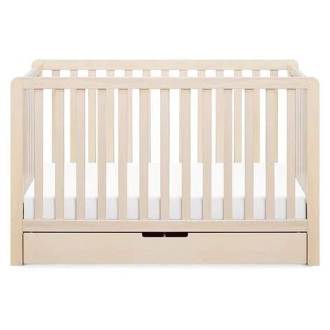Modern 4 In 1 Nursery Convertible Storage Solid Wooden Baby Bed Crib