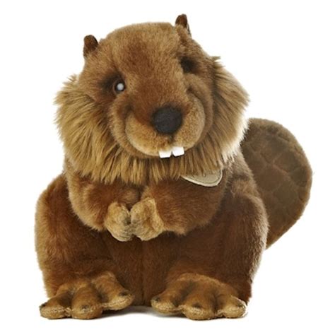 Realistic Stuffed Beaver 9 Inch Plush Animal By Aurora At Stuffed Safari