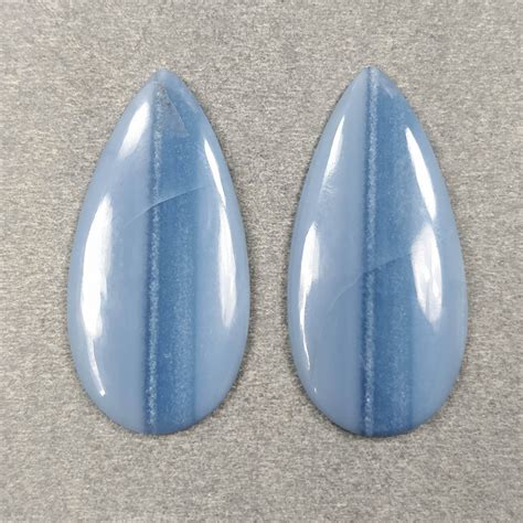 Blue Opal Gemstone Cabochon 44cts Natural Color Enhanced Etsy
