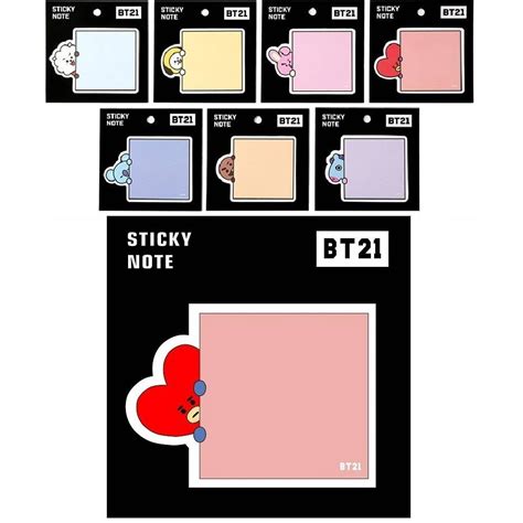Jual Kpop Bts Bt21 Cute Catatan Tempel Karakter Memo Pads Sticky Notes