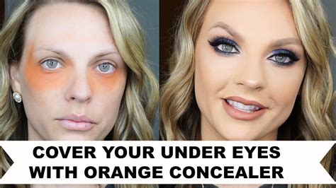 Cover Your Under Eyes With Orange Concealer Youtube