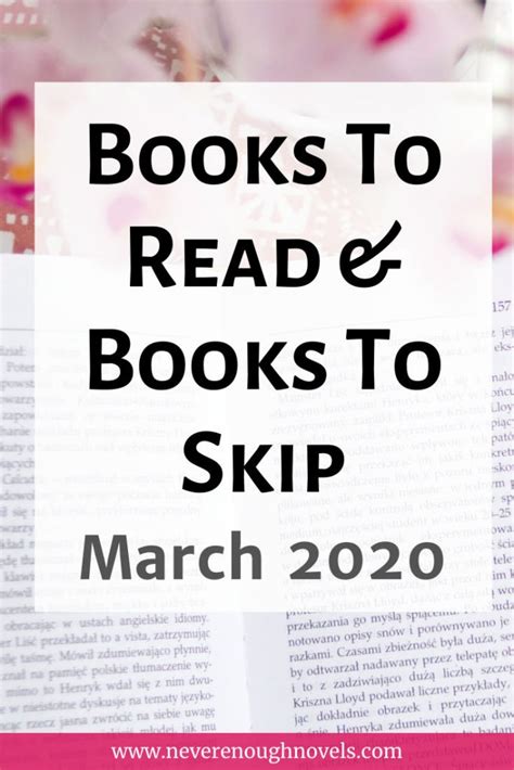 March 2020 Book Recommendations Never Enough Novels