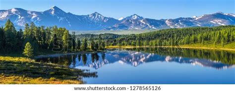 Mountain Landscape Picturesque Mountain Lake Summer Stock Photo Edit