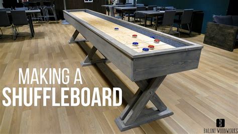 Making A Shuffleboard Brunswick Style Shuffleboard Table