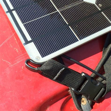 Solar Panel Mounted On Kayak Closeup Solar Panels Solar Power System