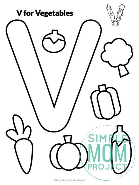 Free Printable Letter V Craft Template Simple Mom Project