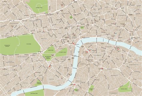 Central London Map Royalty Free Editable Vector Map Maproom