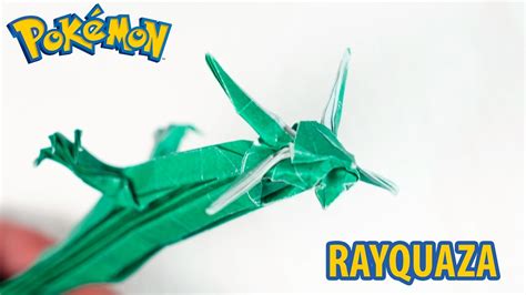 Paper Pokemon Origami Rayquaza レックウザ Tutorial Henry Pham