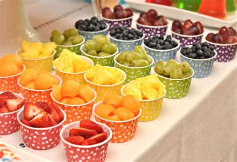 Trimming the food budget is one of the easiest ways to cut the cost of hosting a kid's birthday party. Five Healthy Kids Party Foods Ideas - Fly By Fun