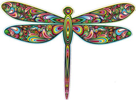 Download Bumper Sticker Decal Bright Dragonflies Clip Art Png
