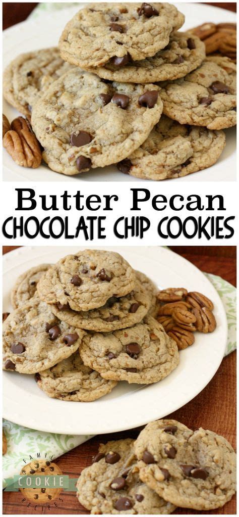 As all my recipe, these insanely delicious cookies do not have eggs. BUTTER PECAN CHOCOLATE CHIP COOKIES | Chocolate chip pecan cookies, Pecan recipes, Easy cookie ...