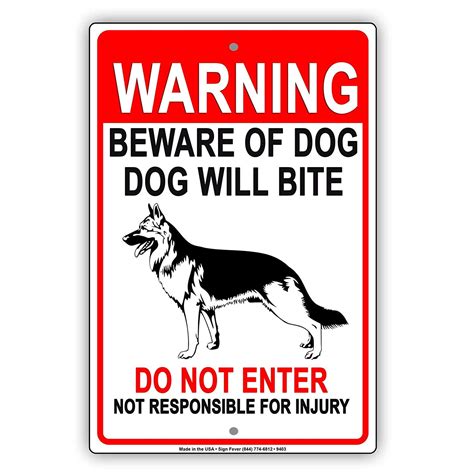 Beware Of Dog Warning Dog Will Bite Do Not Enter Soliciting Banners