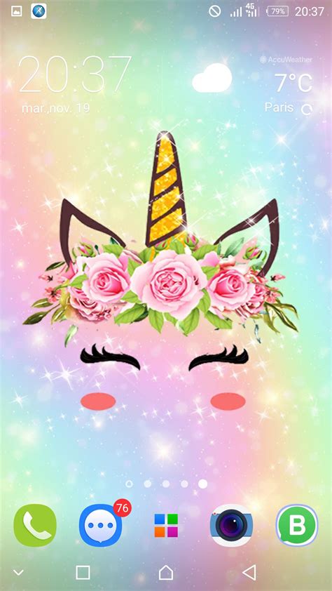 Cute Unicorn Girl Wallpapers Kawaii Backgrounds For