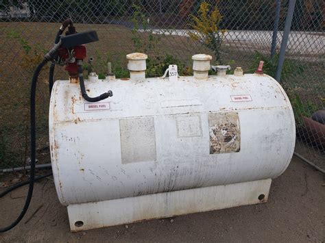 Portable 250 Gallon Diesel Fuel Tank W Pump Required Rigging And