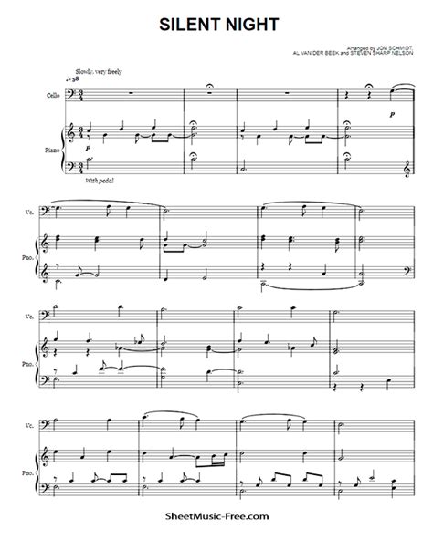 The free sheet music on piano song download has been composed and/or arranged by us to ensure that our piano sheet music is legal and safe to download and print. Silent Night Sheet Music The Piano Guys | ♪ SHEETMUSIC ...